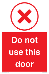 Do not use this door